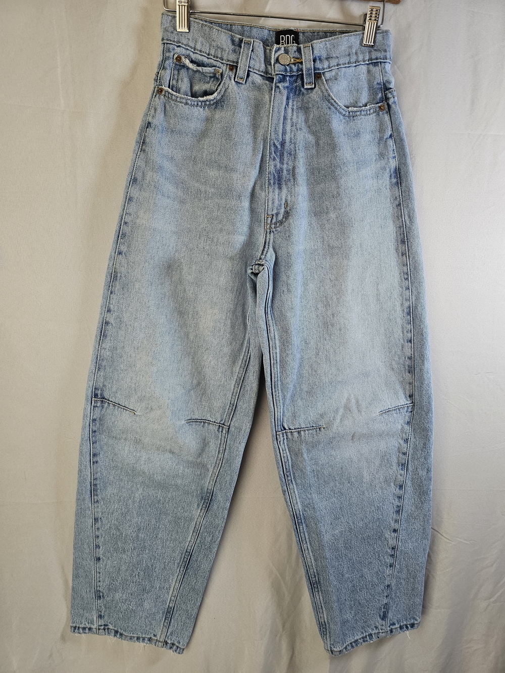 BDG High Rise Extreme Baggy Light Blue Relaxed Jeans SZ 24